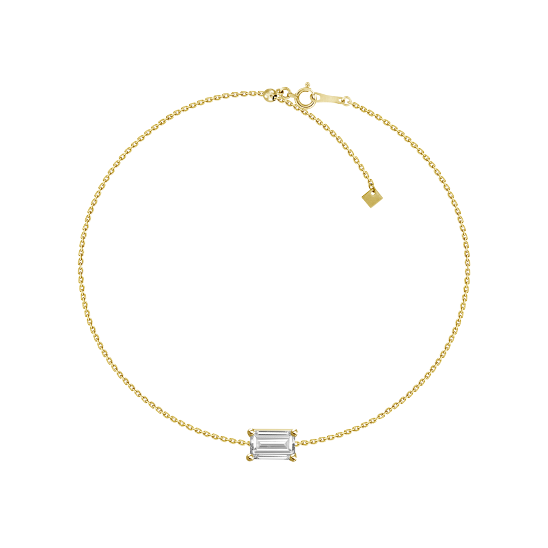 Adjustable Emerald Diamond Bracelet