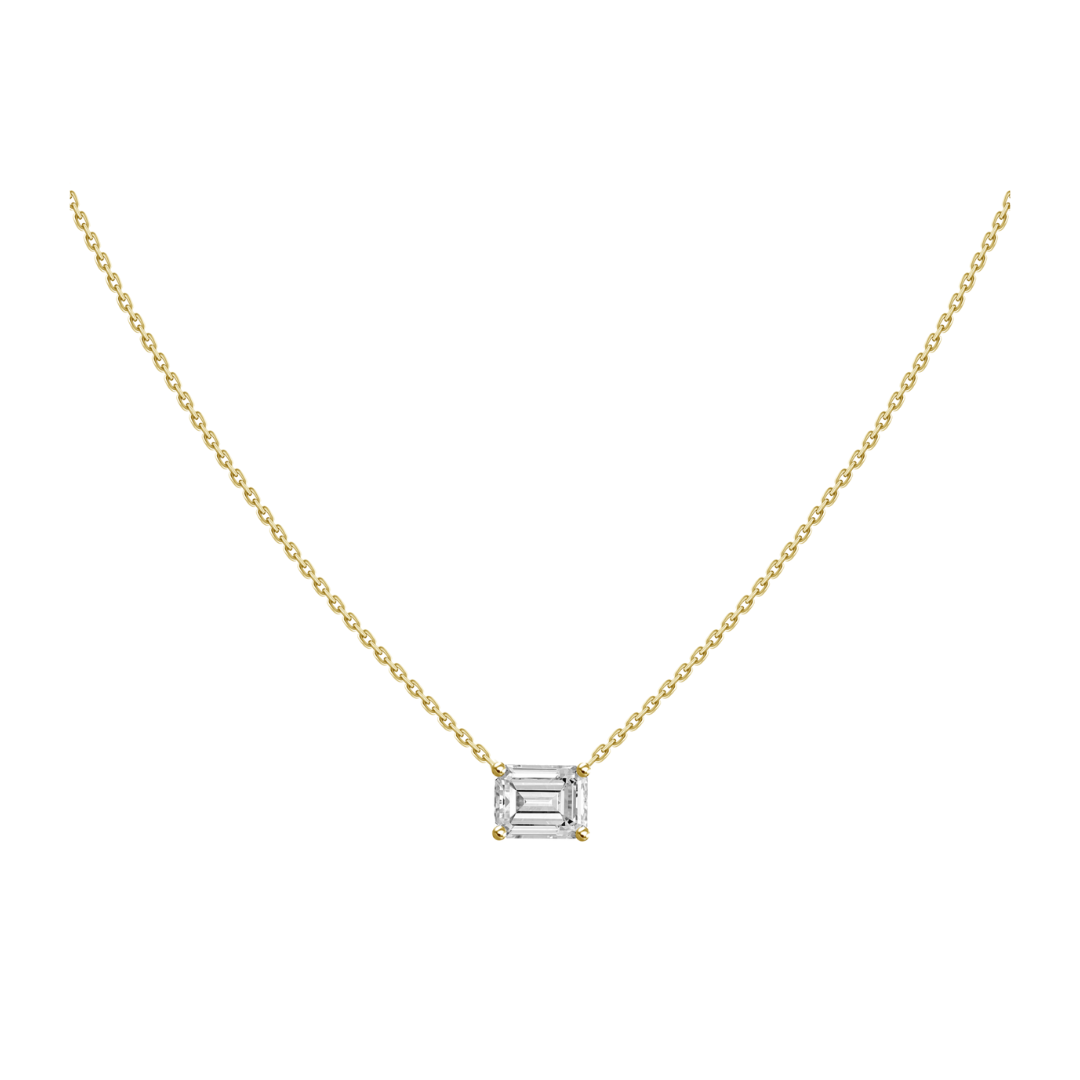 Adjustable Emerald Diamond Necklace