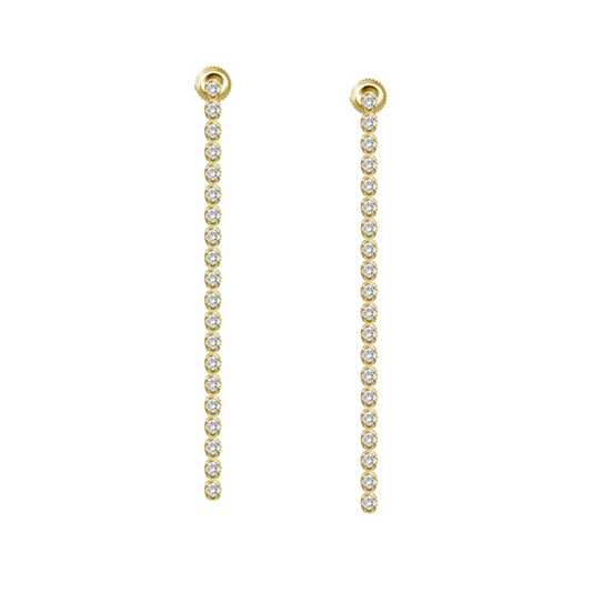 Diamond Tennis Earrings