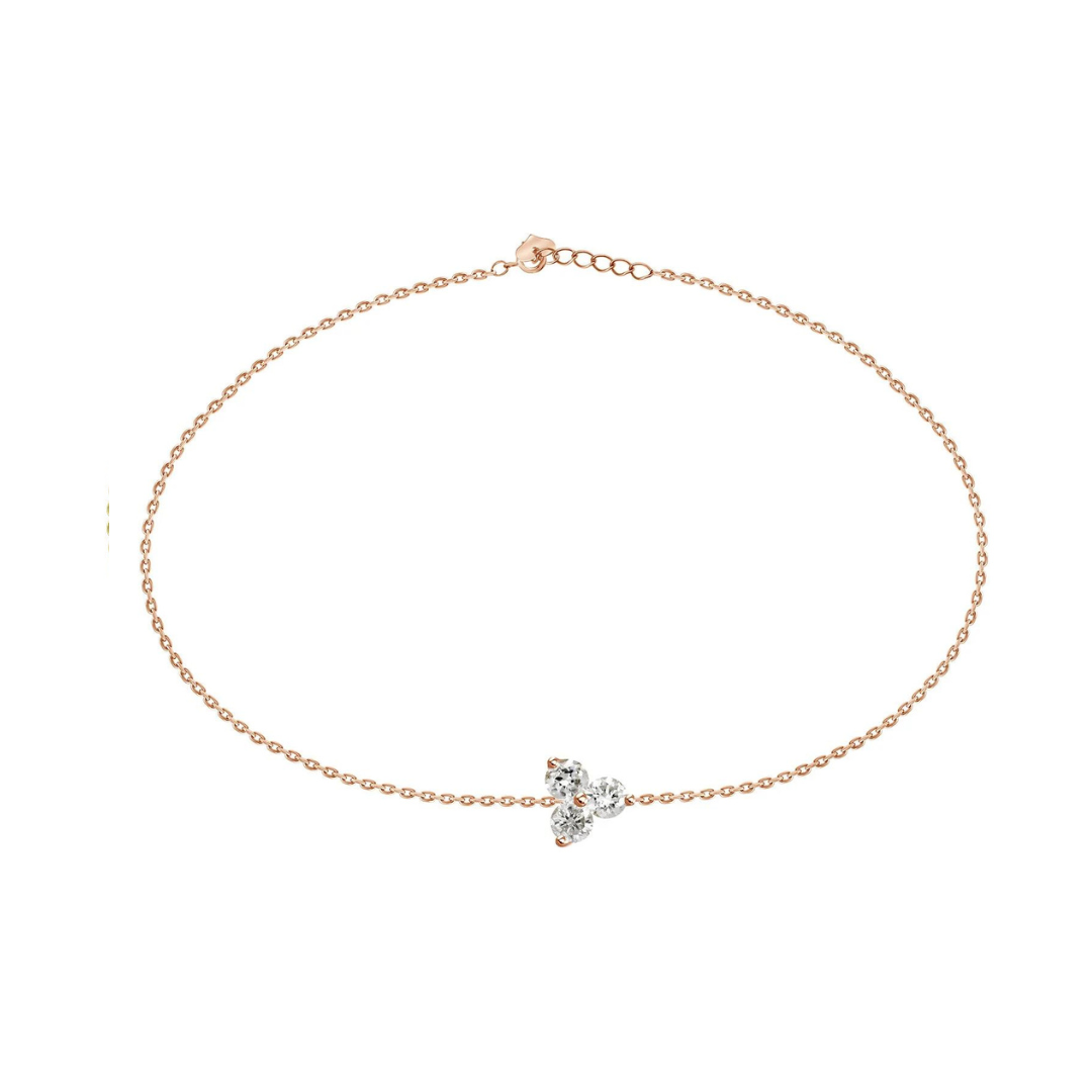 Adjustable Trio Diamond Bracelet