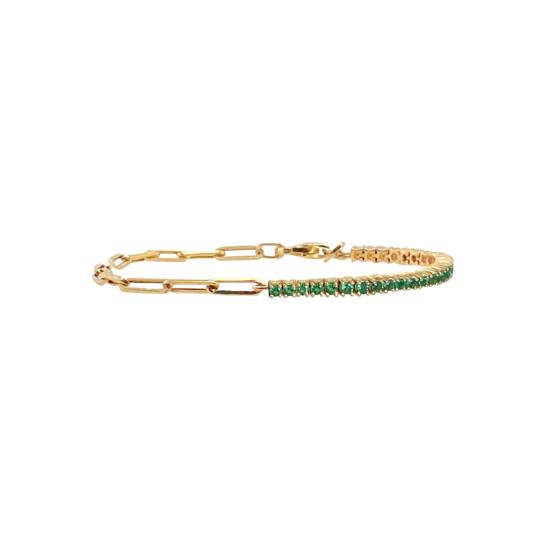 14k Solid Paperclip Bracelet – Henri Noël