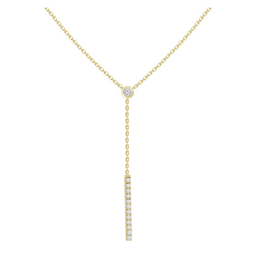 Adjustable Diamond Lariat Necklace – Henri Noël