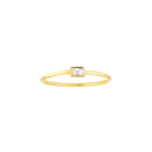 Baguette Bezel Ring – Henri Noël
