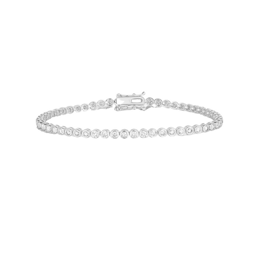 Bezel Diamond Tennis Bracelet – Henri Noël