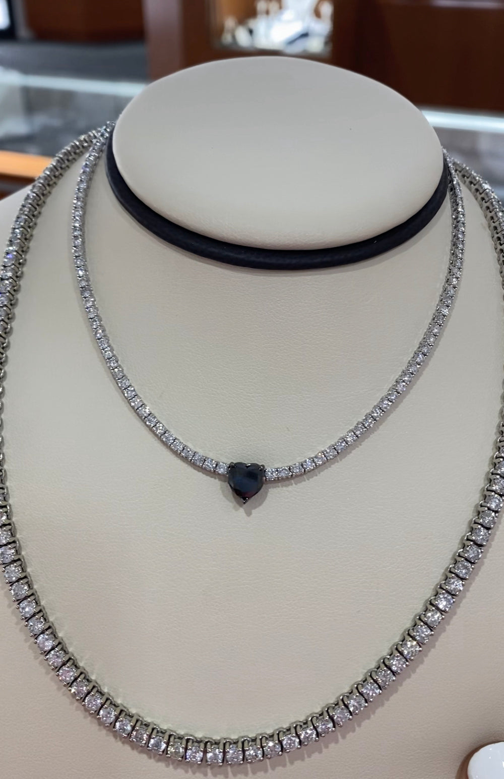 Black Diamond Tennis Choker – Henri Noël