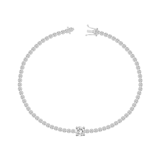 Center Diamond Tennis Bracelet – Henri Noël