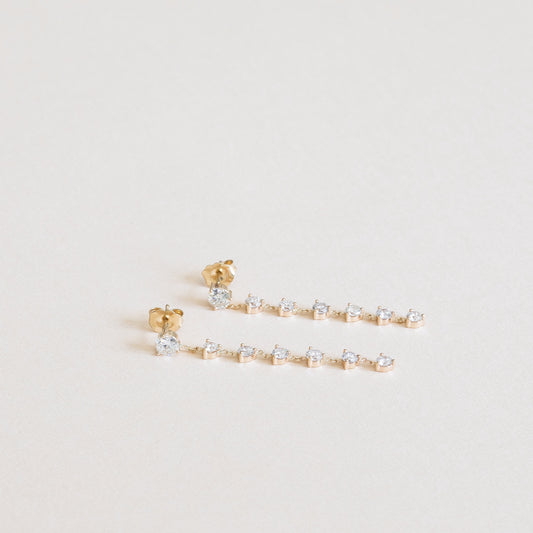 Diamond Drop Earrings – Henri Noël