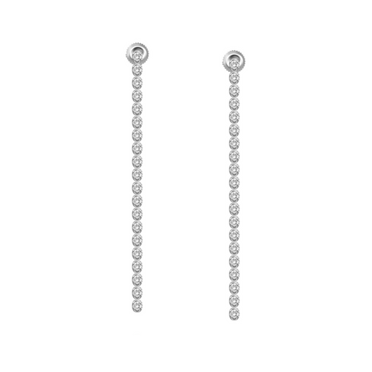 Diamond Tennis Earrings – Henri Noël