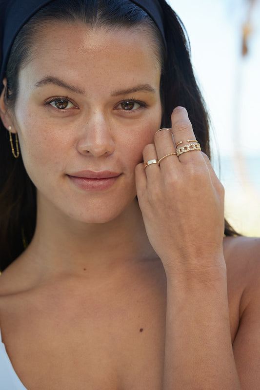 Flat Gold Cigar Band