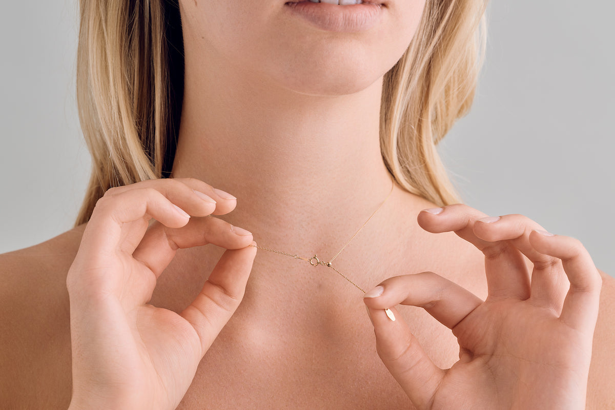 Pink Sapphire Lariat Necklace
