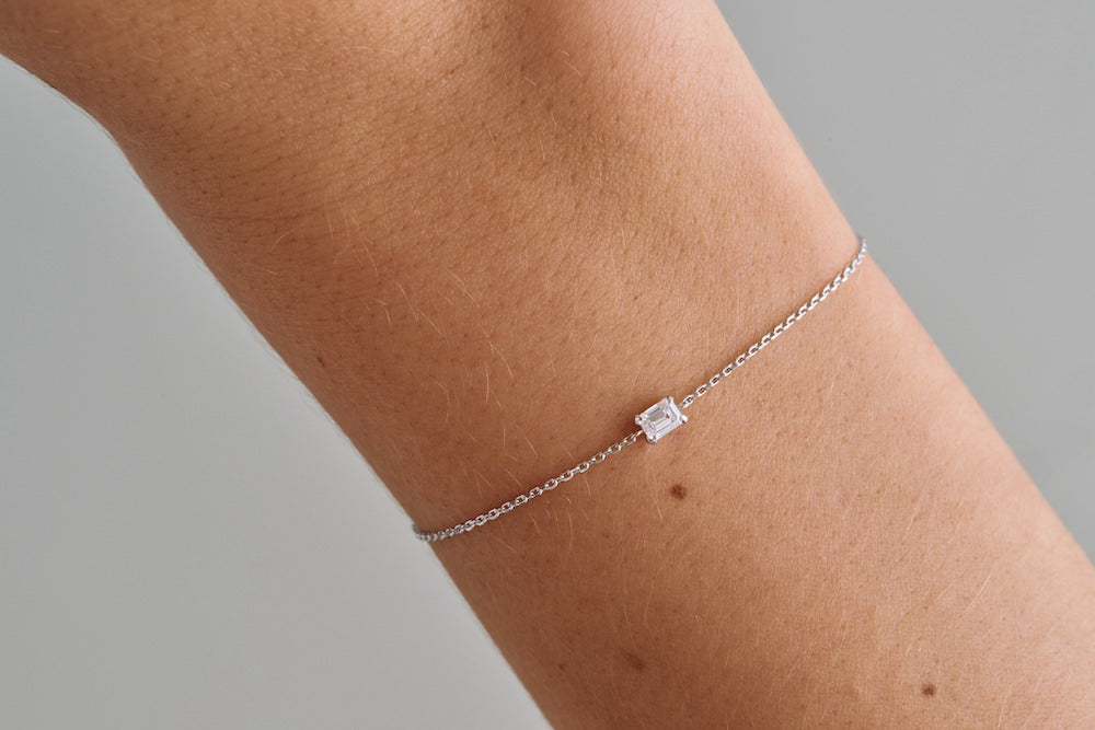 Adjustable Emerald Diamond Bracelet