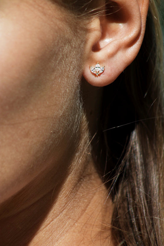 Marquise and Round Studs