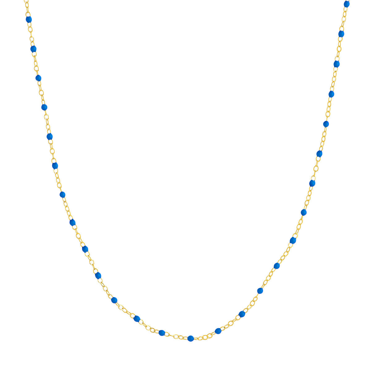 Enamel Bead Station Necklace
