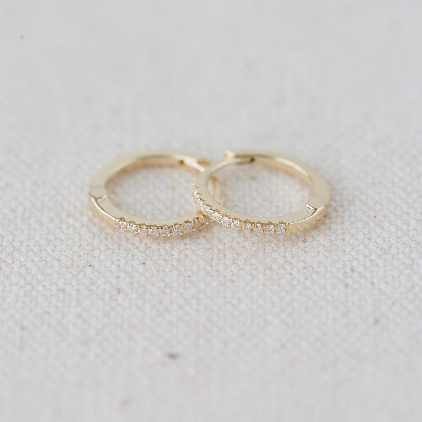 Mini Diamond Hoops