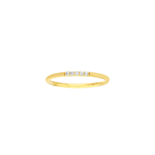 Petite Diamond Stacking Ring – Henri Noël