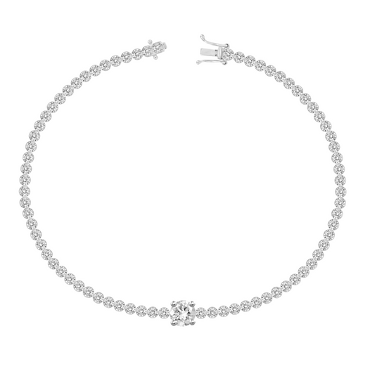 Center Diamond Tennis Bracelet – Henri Noël
