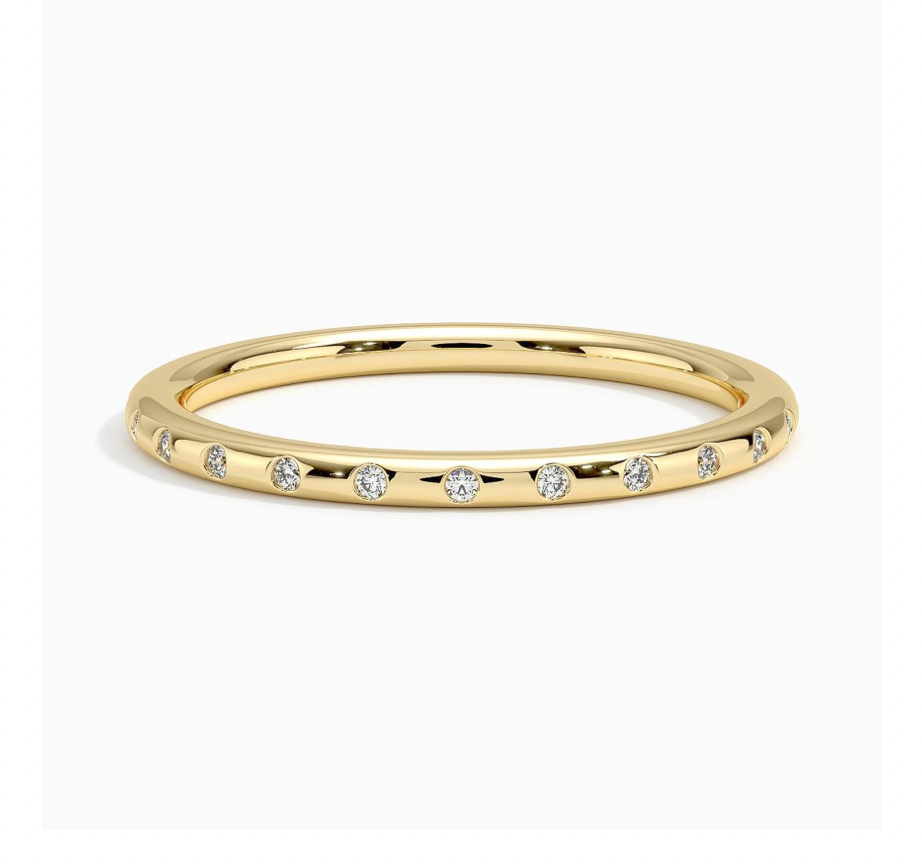 Flush Set Diamond Band