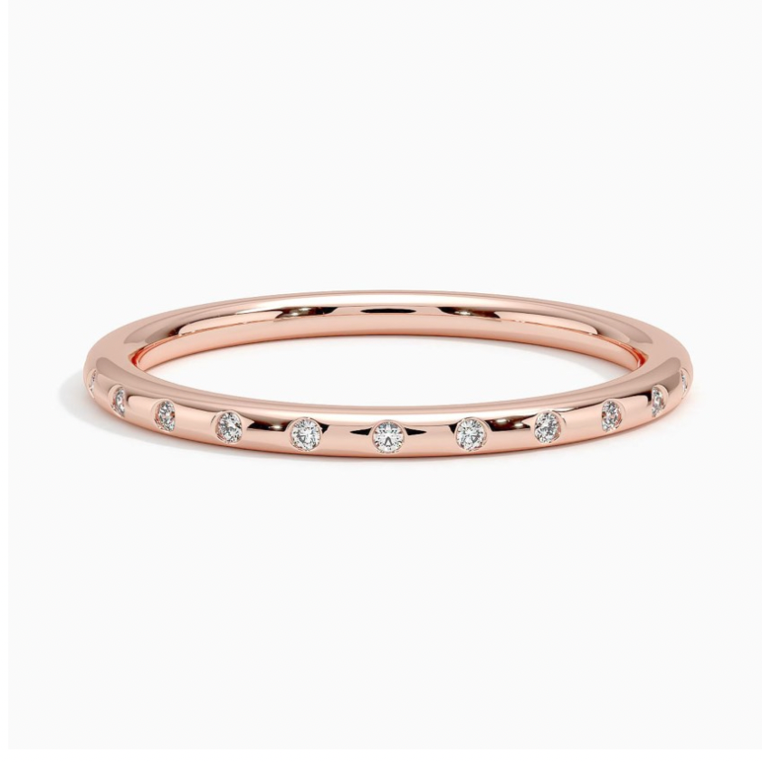 Flush Set Diamond Band