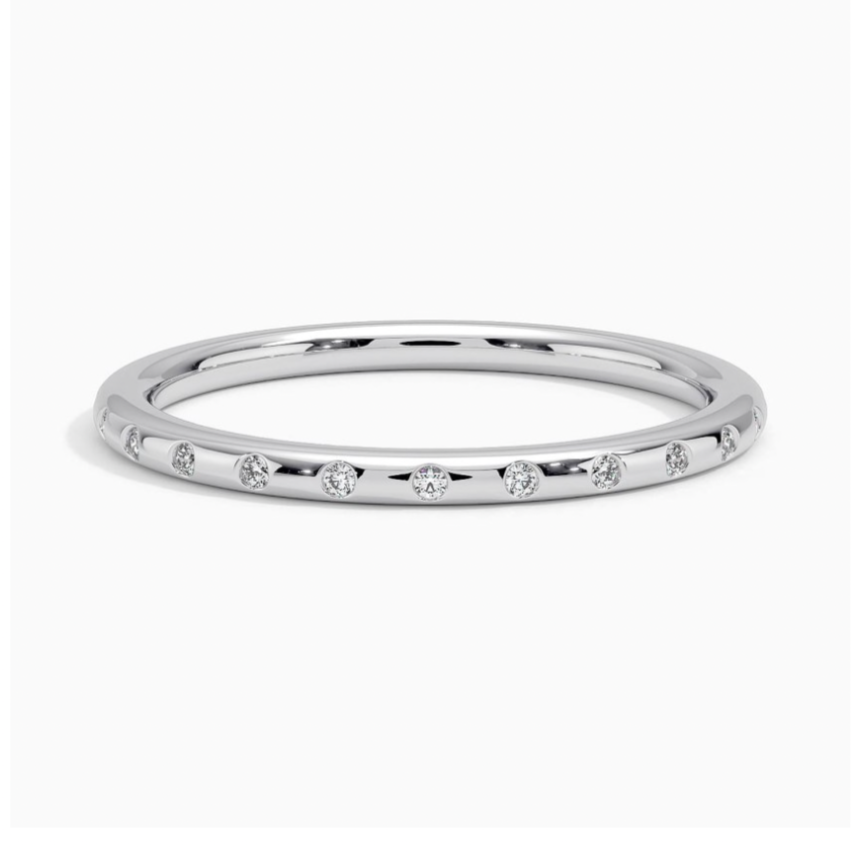 Flush Set Diamond Band