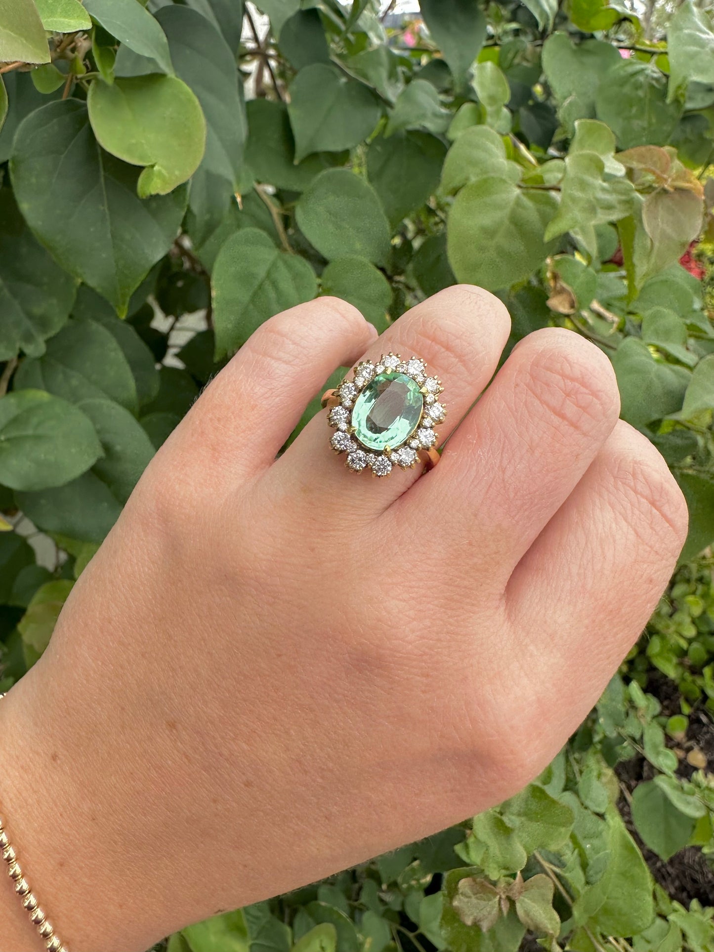 Vintage Pariaba and Diamond Ring – Henri Noël