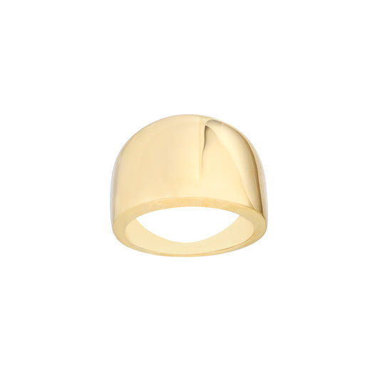 Wide Band Signet Ring – Henri Noël