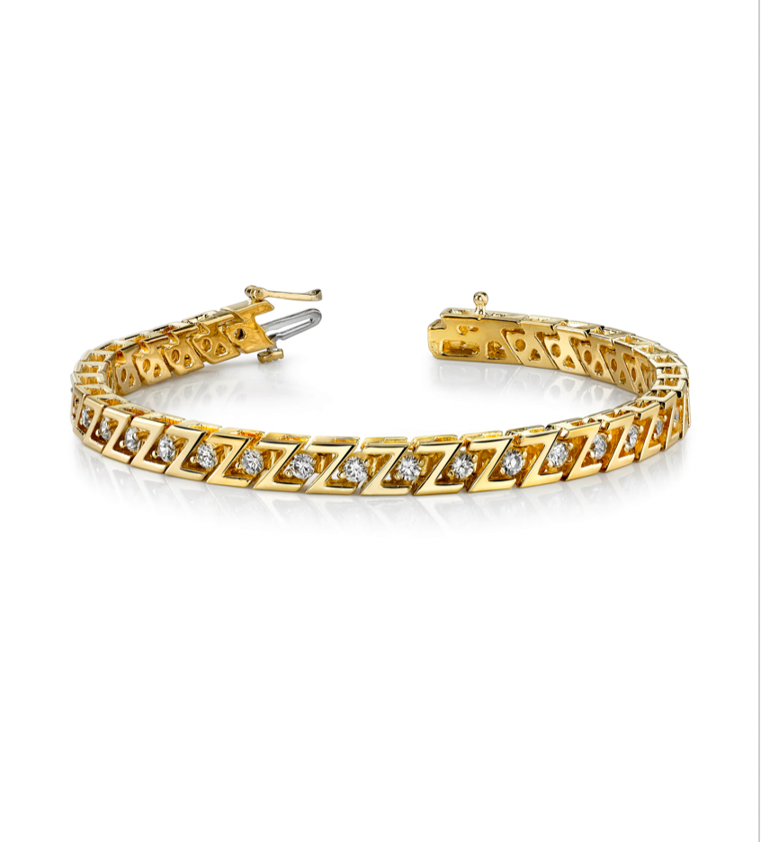Zoëy Diamond Tennis Bracelet | 14K Gold | Henri Noël – Henri Noël