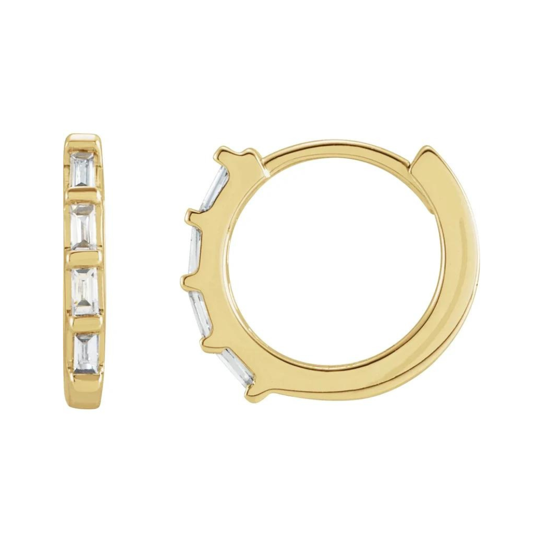 Baguette Huggie Earrings