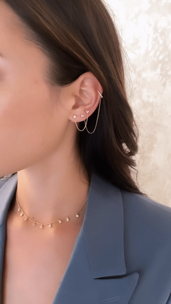 Nicole Diamond Cuff Earring