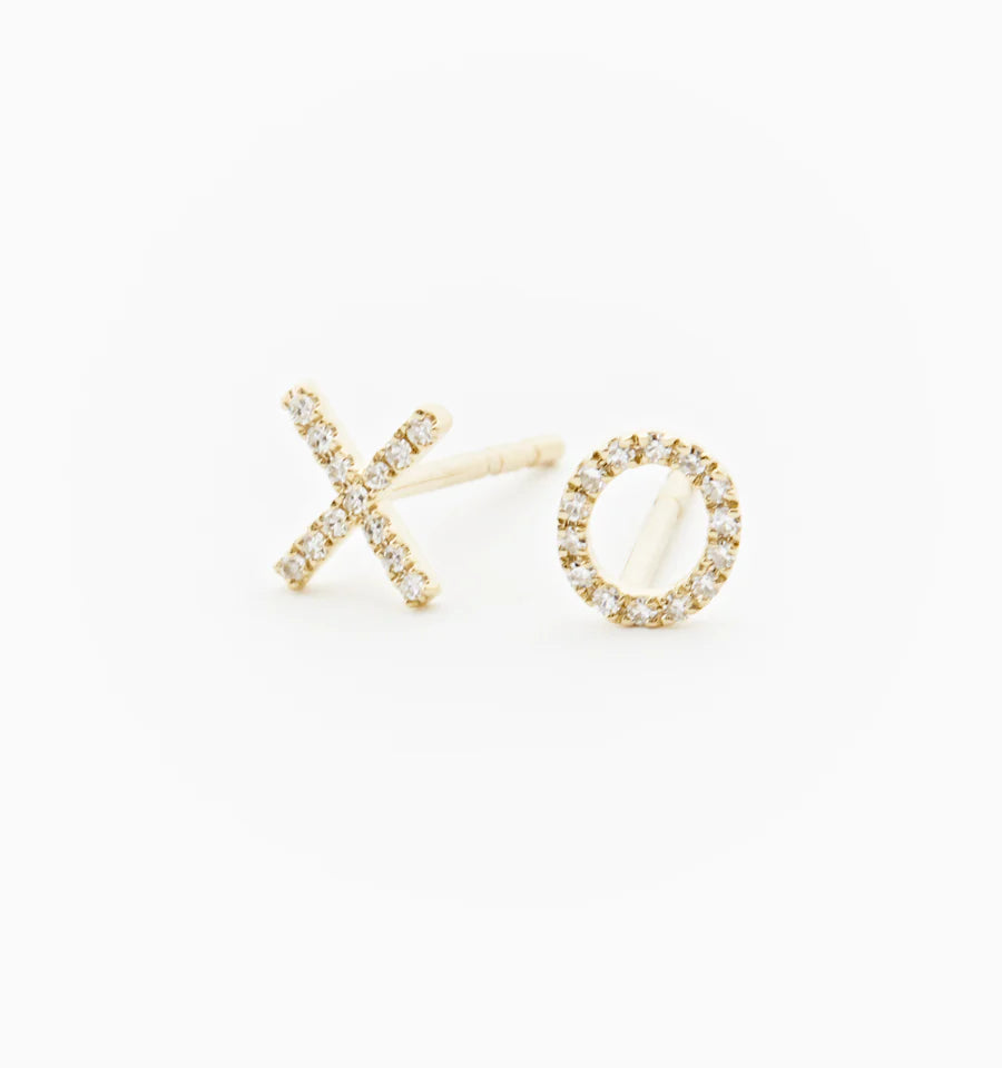 Diamond XO studs