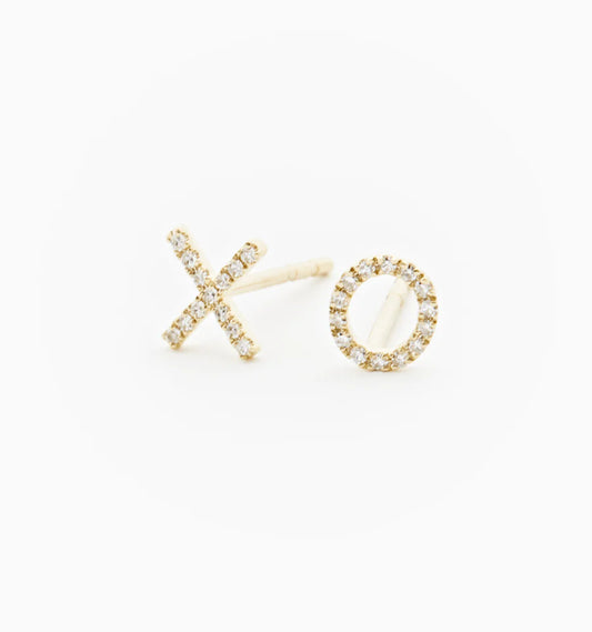 Diamond XO studs