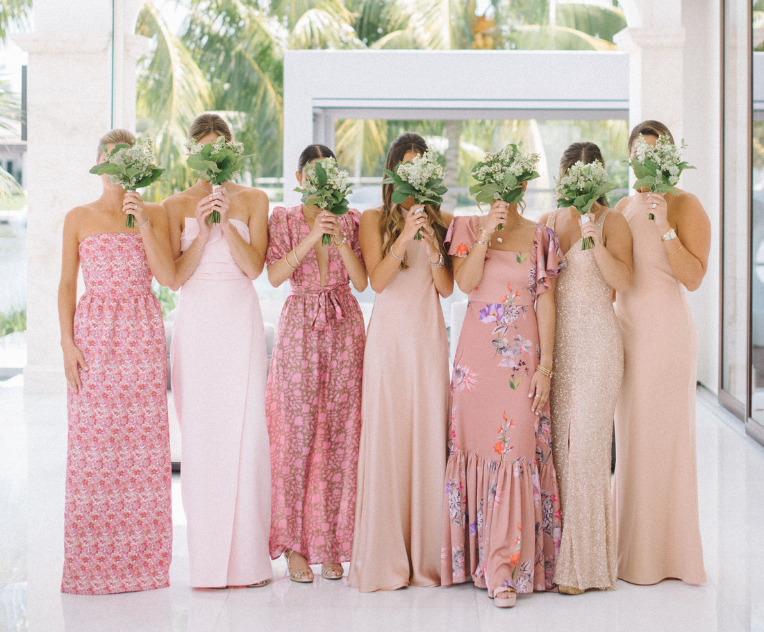 How to match bridesmaids' dresses with your wedding gown