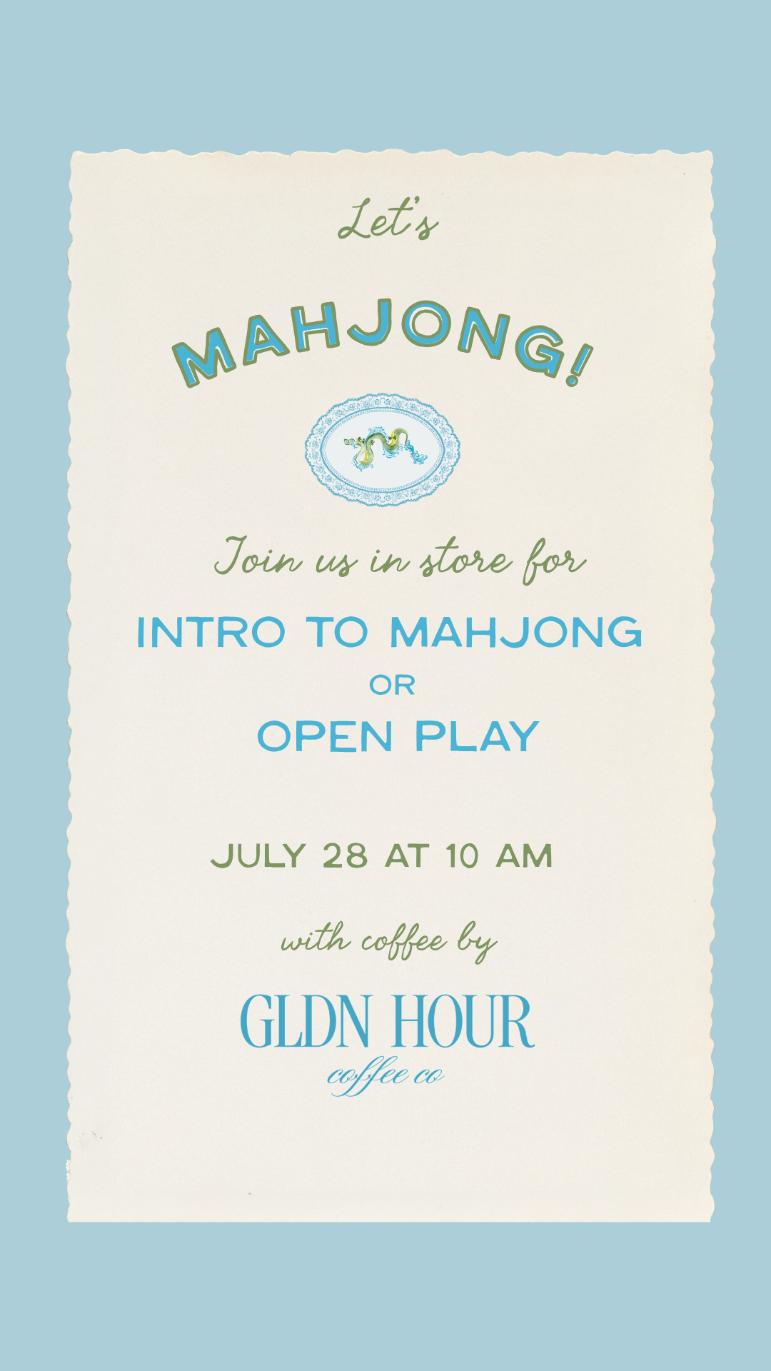 Mahjong In Store Event