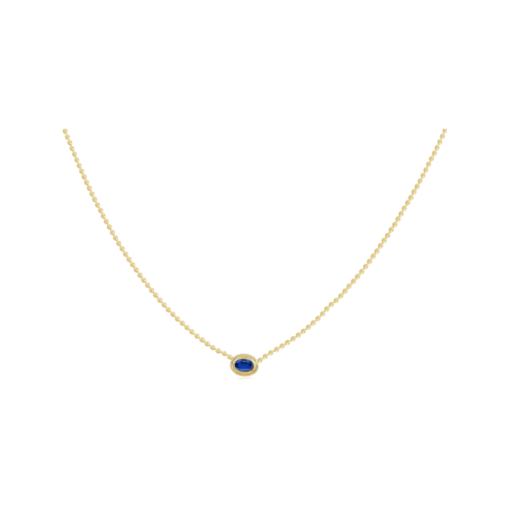 Kyanite Bezel Necklace