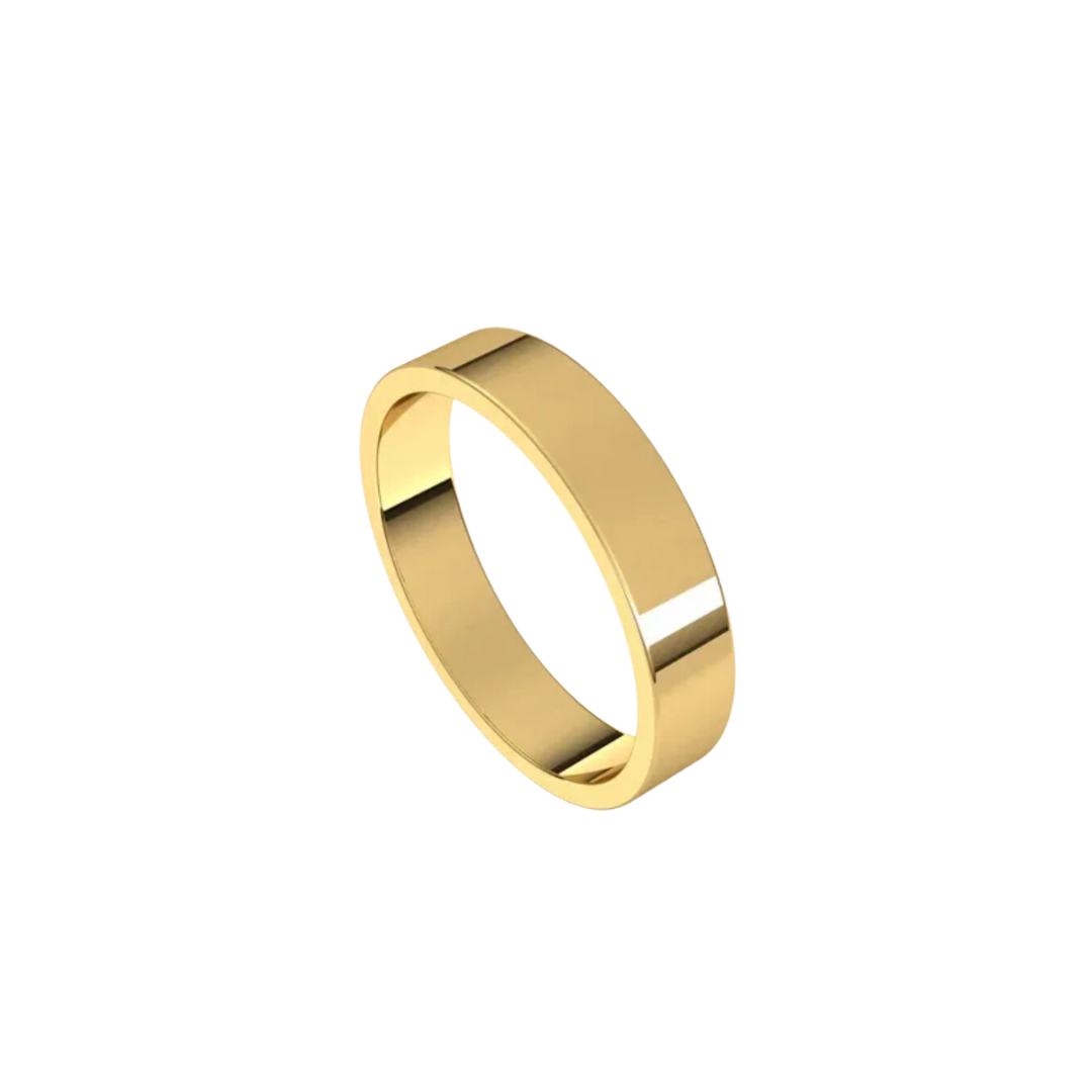 Flat Gold Cigar Band