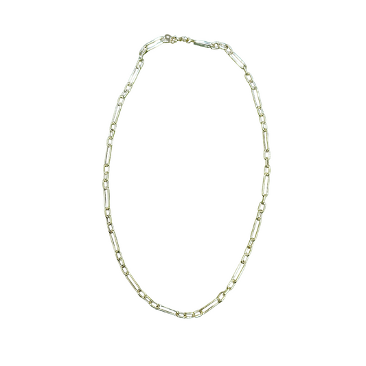 14K Mixed Paperclip Chain