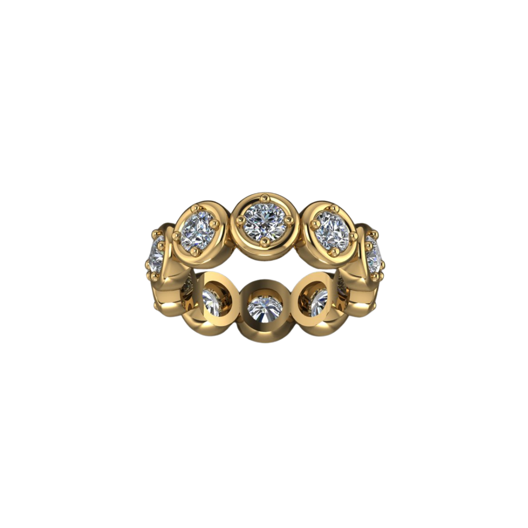 Compass Set Diamond Eternity Band