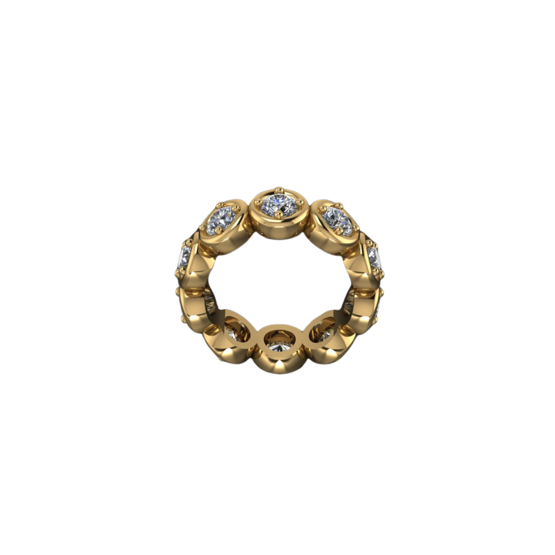 Compass Set Diamond Eternity Band