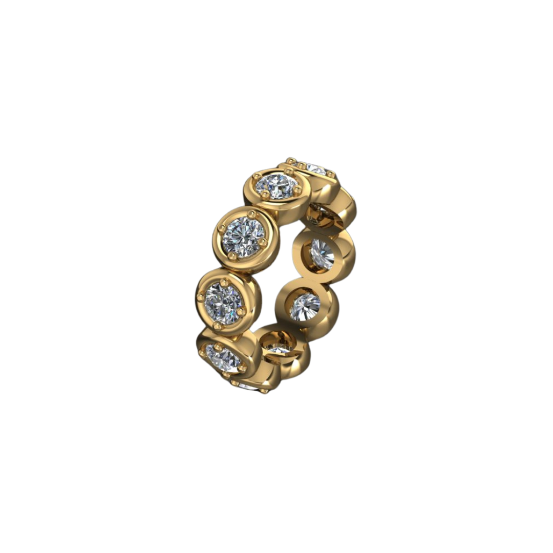 Compass Set Diamond Eternity Band