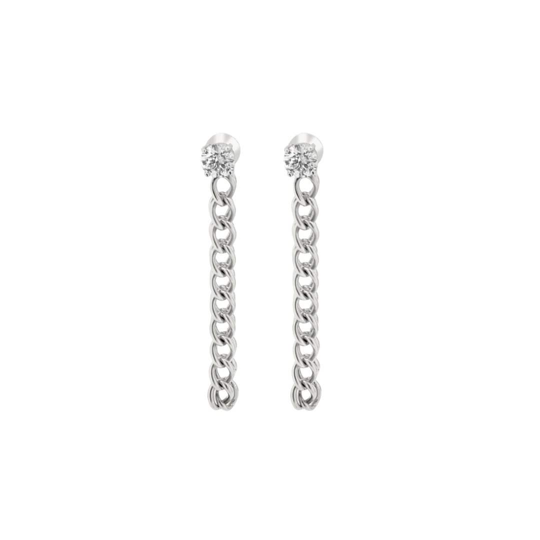 Randall Diamond Chain Earrings