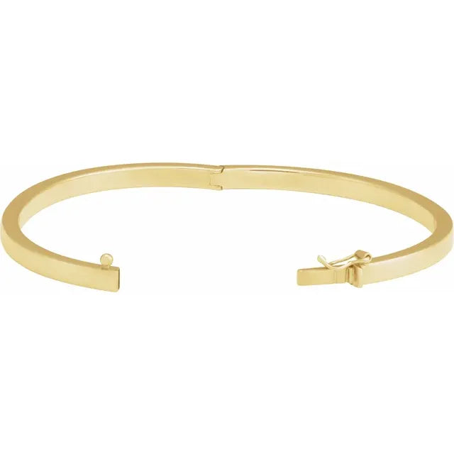 14K Classic Engraveable Gold Bangle – Henri Noël