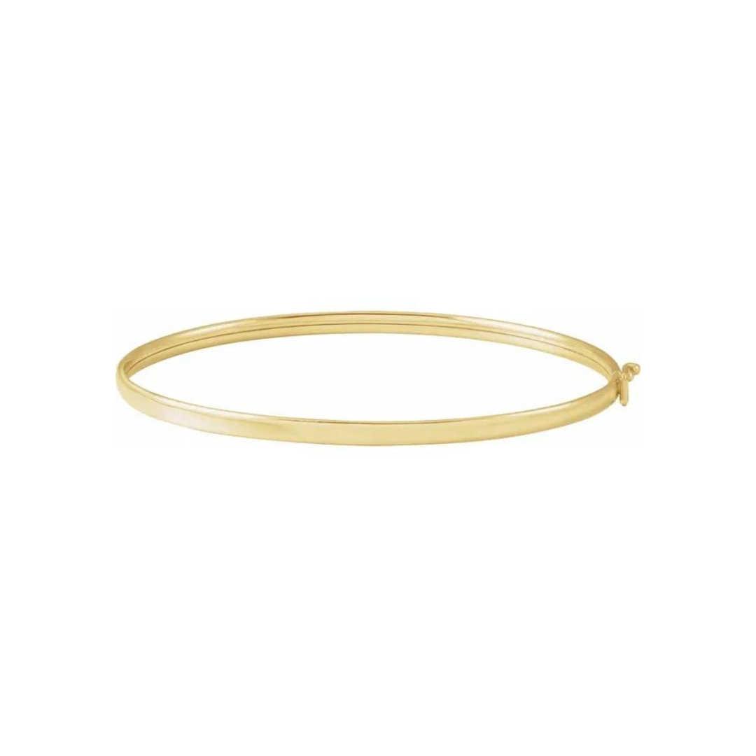 14K Classic Gold Bangle – Henri Noël