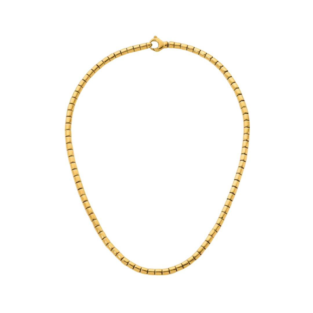 14K Fancy Link Necklace – Henri Noël