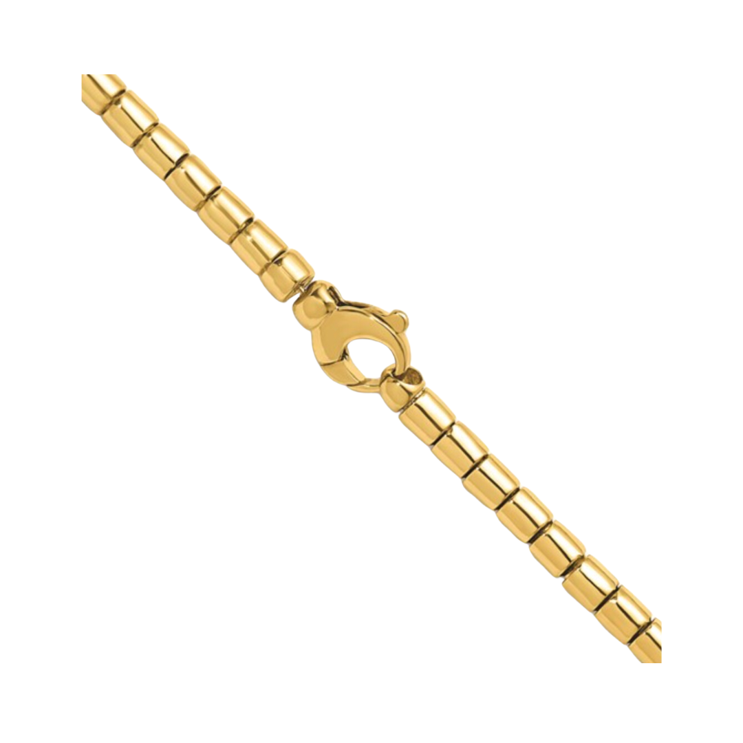 14K Fancy Link Necklace – Henri Noël