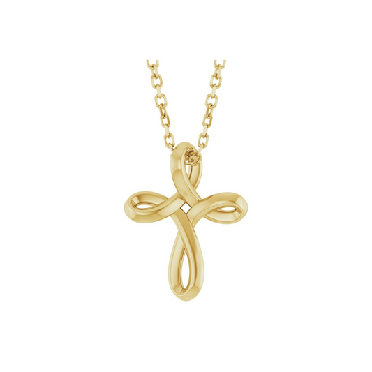 14K Gold Cross Necklace – Henri Noël