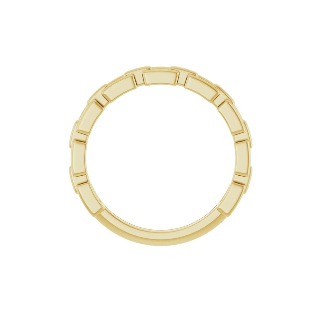 14K Gold Link Ring – Henri Noël
