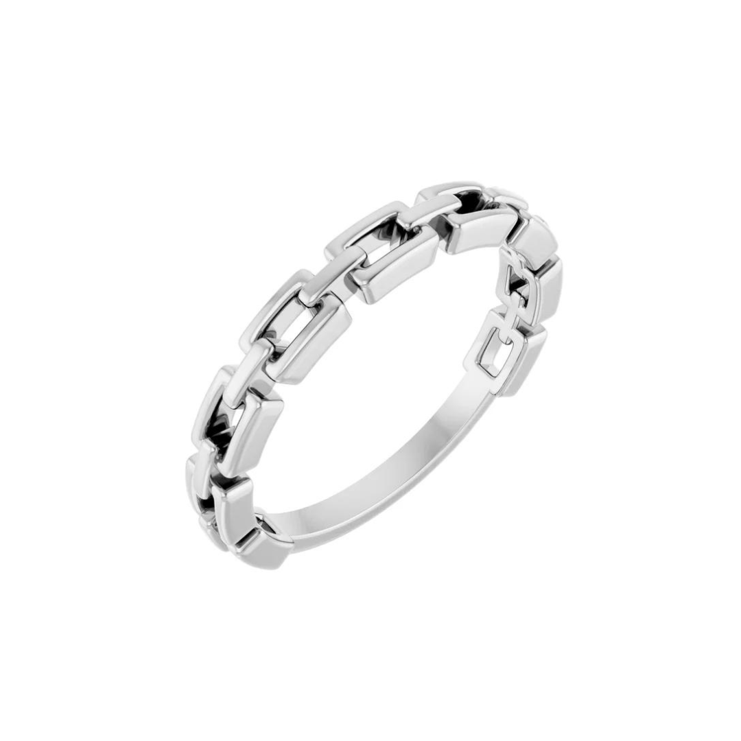 14K Gold Link Ring – Henri Noël