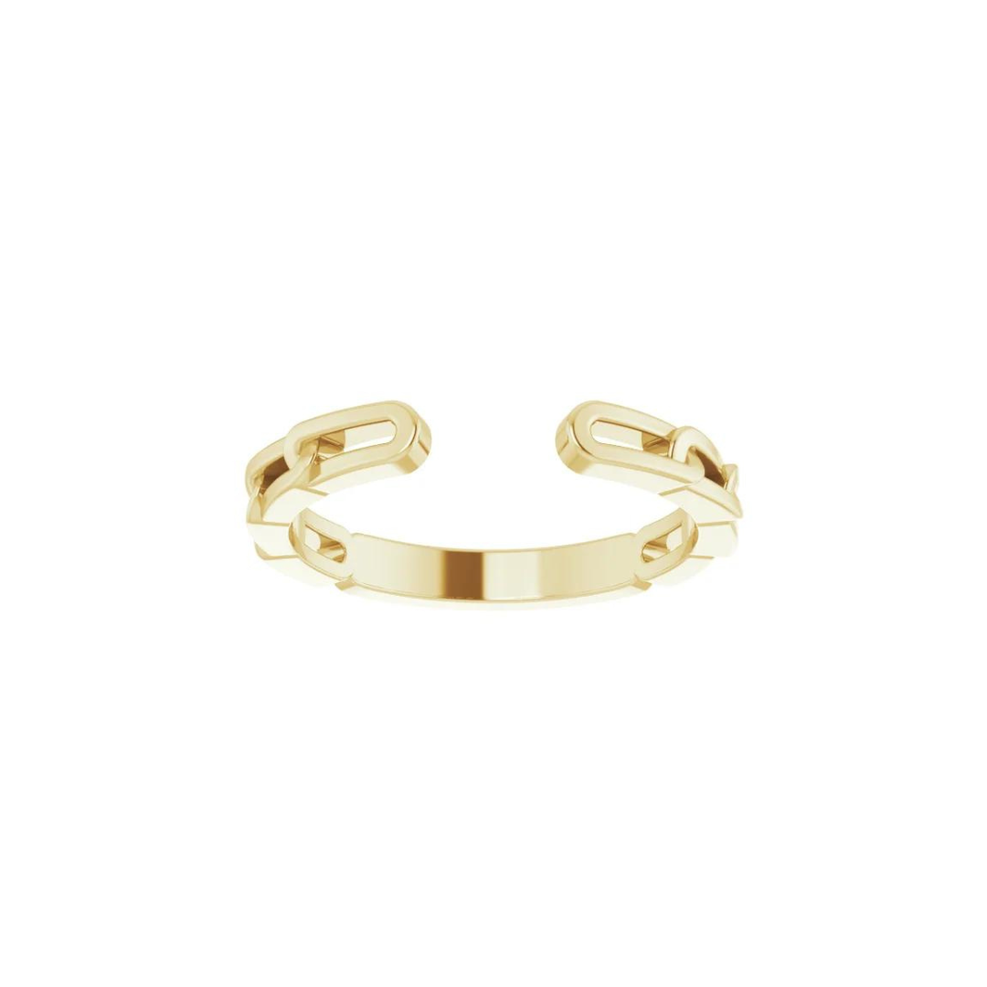 14K Open Chain Cuff Ring – Henri Noël