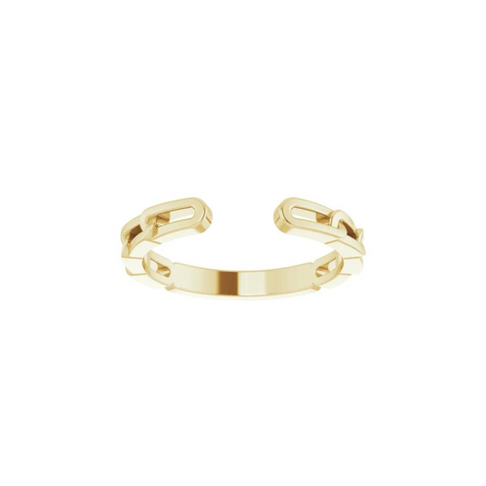 14K Open Chain Cuff Ring – Henri Noël