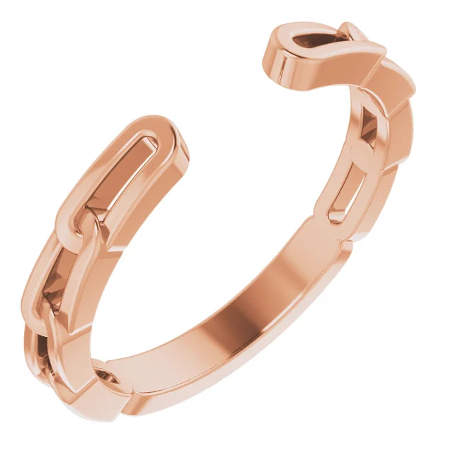 14K Open Chain Cuff Ring – Henri Noël