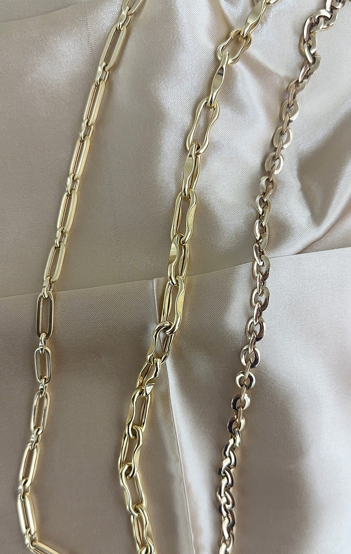 14K Paperclip and Scalloped Chain Necklace – Henri Noël
